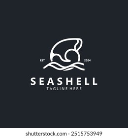 Seashell Logo. Ocean Animals premium quality graphic outline symbols collection