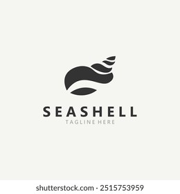 Seashell Logo. Ocean Animals premium quality graphic outline symbols collection