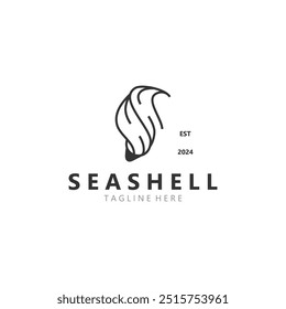 Seashell Logo. Ocean Animals premium quality graphic outline symbols collection