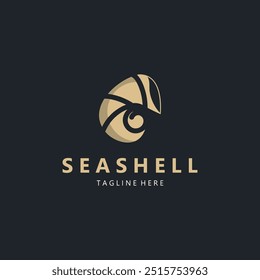 Seashell Logo. Ocean Animals premium quality graphic outline symbols collection