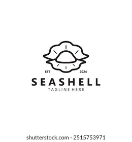 Seashell Logo. Ocean Animals premium quality graphic outline symbols collection