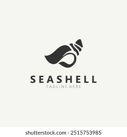 Seashell Logo. Ocean Animals premium quality graphic outline symbols collection