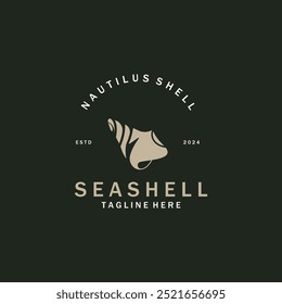 Seashell Logo. Ocean Animals premium quality graphic outline symbols collection