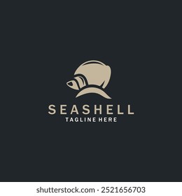 Seashell Logo. Ocean Animals premium quality graphic outline symbols collection