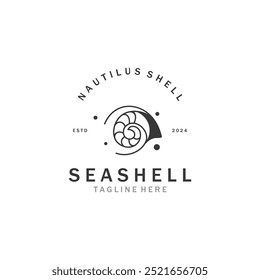 Logotipo Seashell. Ocean Animals premium qualidade gráfica coleção de símbolos de contorno