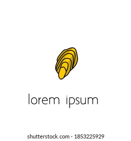seashell logo, a simple logo concept for design purposes.