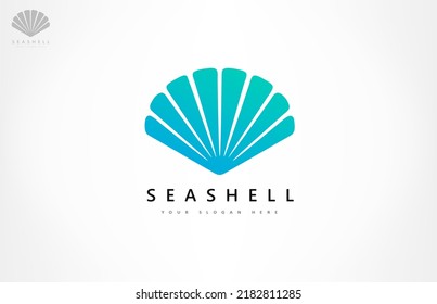 Seashell logo vector. Nature design.