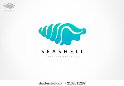 Seashell logo vector. Nature design.