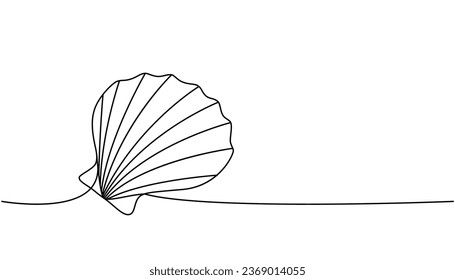 Sellar un dibujo continuo de una línea. Ilustración continua de una línea de la cubierta submarina tropical. Ilustración lineal minimalista del vector.