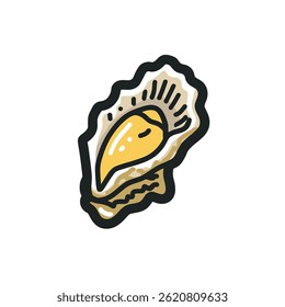 Seashell opens showing pearl ocean seafood