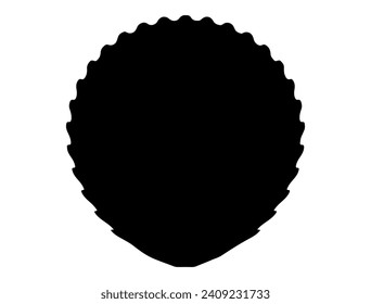 Seashell, Seafood silhouette vector art