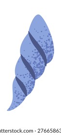 Seashell Spiral With Speckled Texture Cartoon