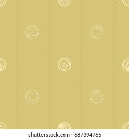 Seashell stamps - vector background