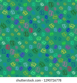 Seashell summer background - marine seamless pattern.