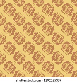 Seashell summer background - marine seamless pattern.