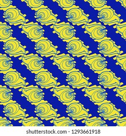 Seashell summer background - marine seamless pattern.