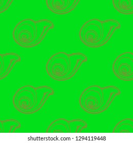 Seashell summer background - marine seamless pattern.