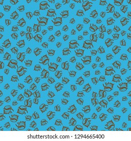 Seashell summer background - marine seamless pattern.