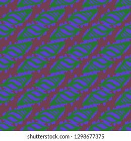 Seashell summer background - marine seamless pattern.
