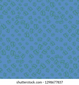 Seashell summer background - marine seamless pattern.