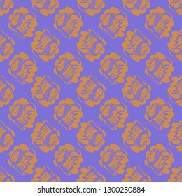 Seashell summer background - marine seamless pattern.