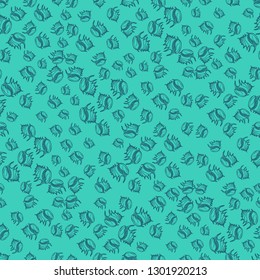 Seashell summer background - marine seamless pattern.