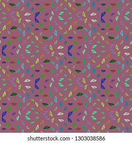 Seashell summer background - marine seamless pattern.