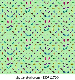 Seashell summer background - marine seamless pattern.