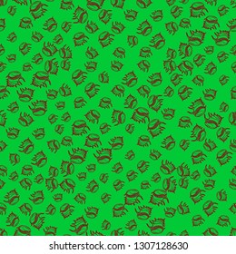 Seashell summer background - marine seamless pattern.