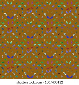 Seashell summer background - marine seamless pattern.