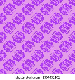 Seashell summer background - marine seamless pattern.