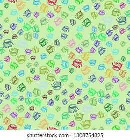 Seashell summer background - marine seamless pattern.