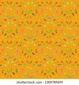 Seashell summer background - marine seamless pattern.