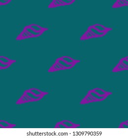 Seashell summer background - marine seamless pattern.