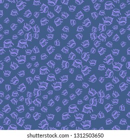 Seashell summer background - marine seamless pattern.
