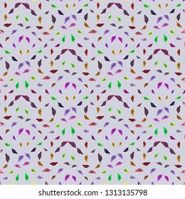 Seashell summer background - marine seamless pattern.