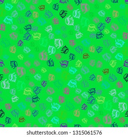 Seashell summer background - marine seamless pattern.