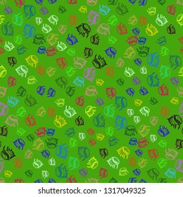 Seashell summer background - marine seamless pattern.
