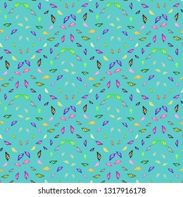 Seashell summer background - marine seamless pattern.