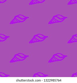 Seashell summer background - marine seamless pattern.