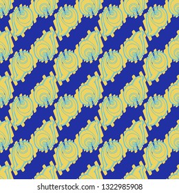 Seashell summer background - marine seamless pattern.