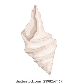 Seashell. Summer marine decor. Vector graphics.