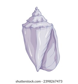 Seashell. Summer marine decor. Vector graphics.