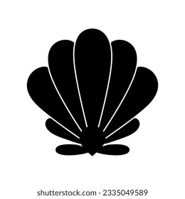 Seashell thin line icon,underwater, shell sign vector,Seashell glyph icon illustration on white background.