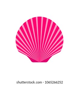 Seashell - vector icon.