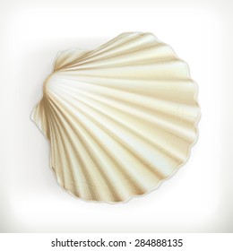 Seashell, vector icon