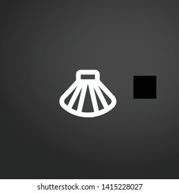 Seashell vector icon. Seashell concept stroke symbol design. Thin graphic elements vector illustration, outline pattern for your web site design, logo, UI. EPS 10.