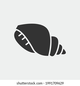  seashell vector icon illustration sign