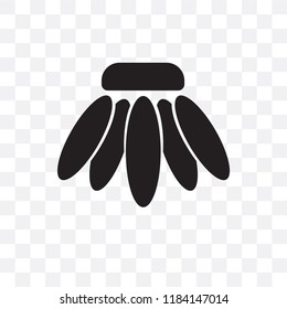 Seashell vector icon isolated on transparent background, Seashell logo concept