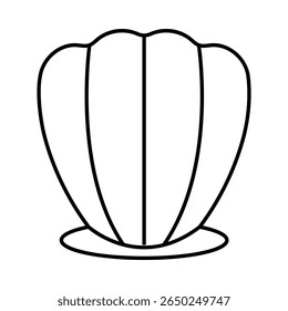 Seashell vector icon set. Shell illustration sign collection. conch symbol. Sea Life web icons.